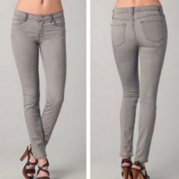 J Brand Grey Light Wash Skinny Jeans 812 Cut #271 Size 25 - Picture 1 of 9